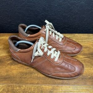 Cole‎ Haan Mens Size 10.5 M Brown Leather Lace Up Casual Driving Shoes